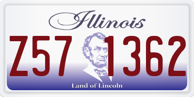 IL license plate Z571362