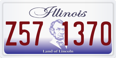 IL license plate Z571370
