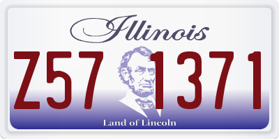 IL license plate Z571371