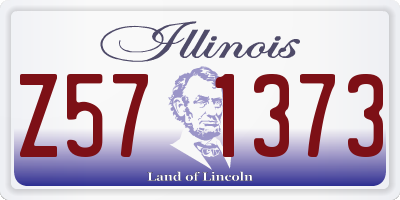 IL license plate Z571373