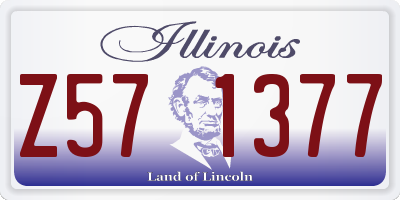 IL license plate Z571377