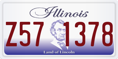 IL license plate Z571378