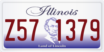 IL license plate Z571379
