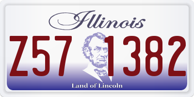 IL license plate Z571382