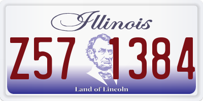 IL license plate Z571384