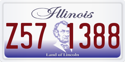 IL license plate Z571388