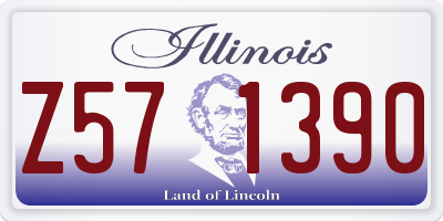 IL license plate Z571390