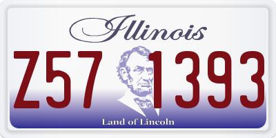 IL license plate Z571393