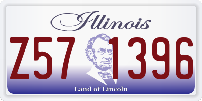 IL license plate Z571396