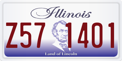 IL license plate Z571401