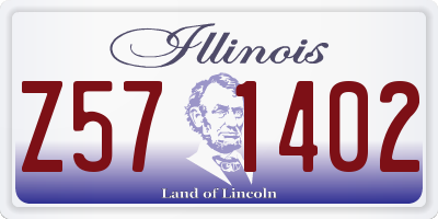 IL license plate Z571402