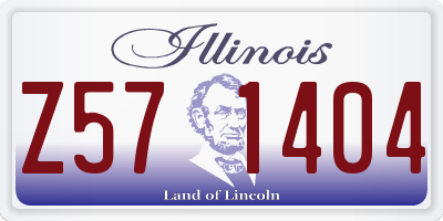 IL license plate Z571404