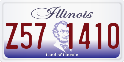 IL license plate Z571410