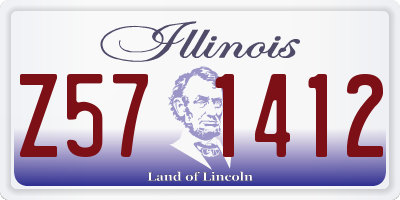 IL license plate Z571412