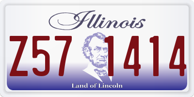 IL license plate Z571414