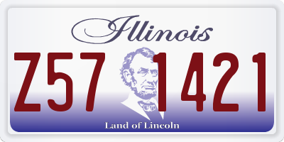 IL license plate Z571421
