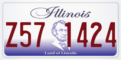 IL license plate Z571424