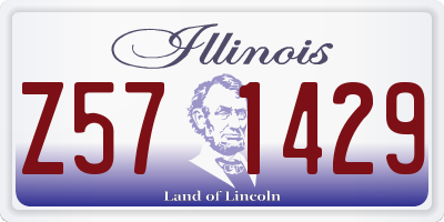 IL license plate Z571429