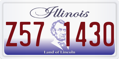 IL license plate Z571430