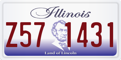 IL license plate Z571431