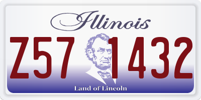 IL license plate Z571432