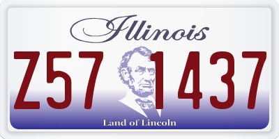 IL license plate Z571437