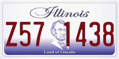 IL license plate Z571438