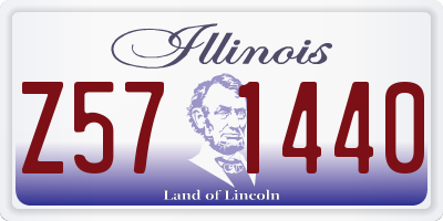 IL license plate Z571440