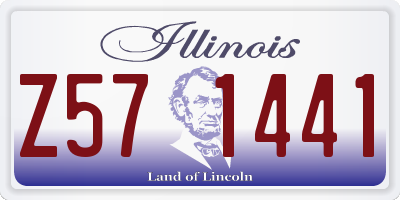IL license plate Z571441