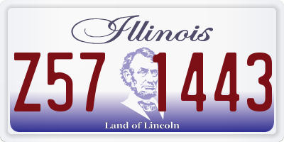 IL license plate Z571443