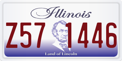 IL license plate Z571446