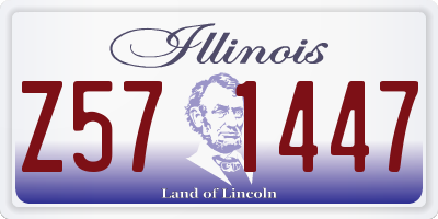 IL license plate Z571447