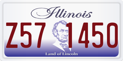 IL license plate Z571450