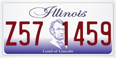 IL license plate Z571459