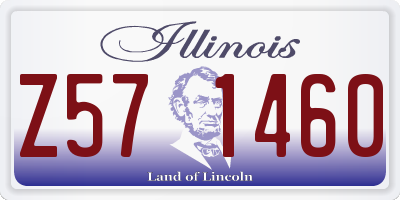 IL license plate Z571460