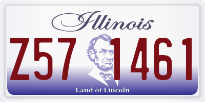 IL license plate Z571461