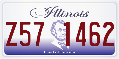IL license plate Z571462