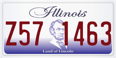 IL license plate Z571463