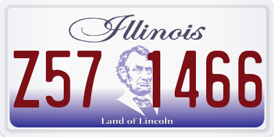 IL license plate Z571466