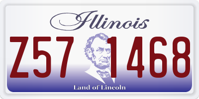 IL license plate Z571468