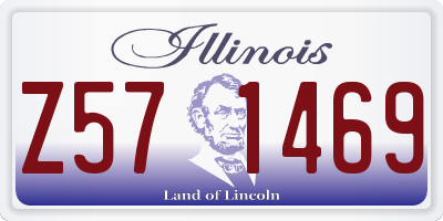 IL license plate Z571469