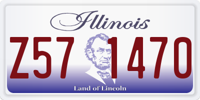 IL license plate Z571470