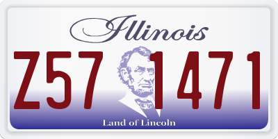 IL license plate Z571471