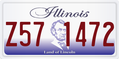 IL license plate Z571472