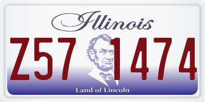 IL license plate Z571474