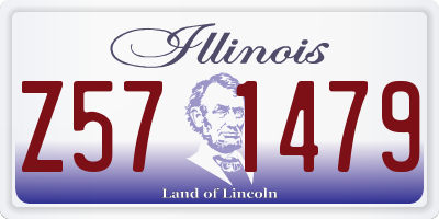 IL license plate Z571479