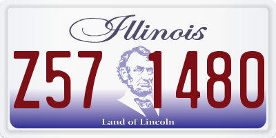 IL license plate Z571480
