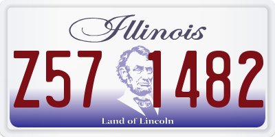 IL license plate Z571482