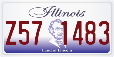 IL license plate Z571483