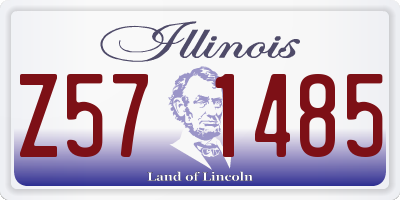 IL license plate Z571485